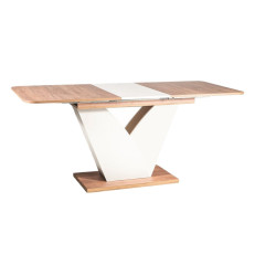 Stół rozkładany Vidar dąb craft tobacco/krem 140(180)X80