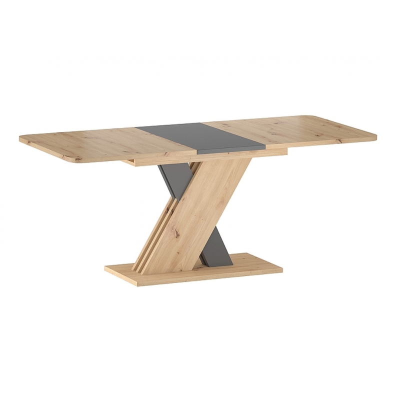 Rozkładany stół Exel dąb artisan/antracyt 140(180)X85