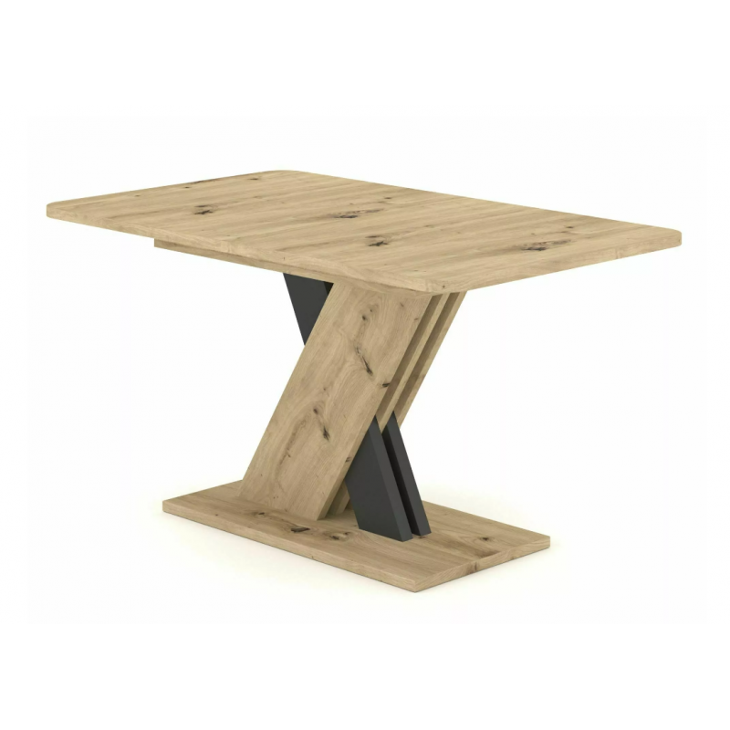 Rozkładany stół Exel dąb artisan/antracyt 140(180)X85