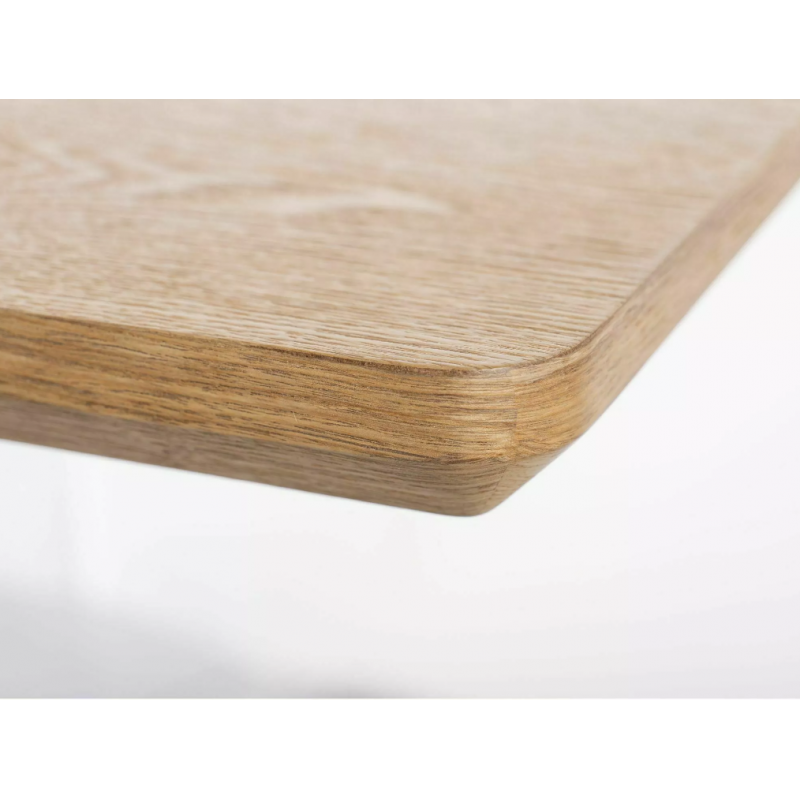 Stół Logan dąb/czarny mat 160(200)x90