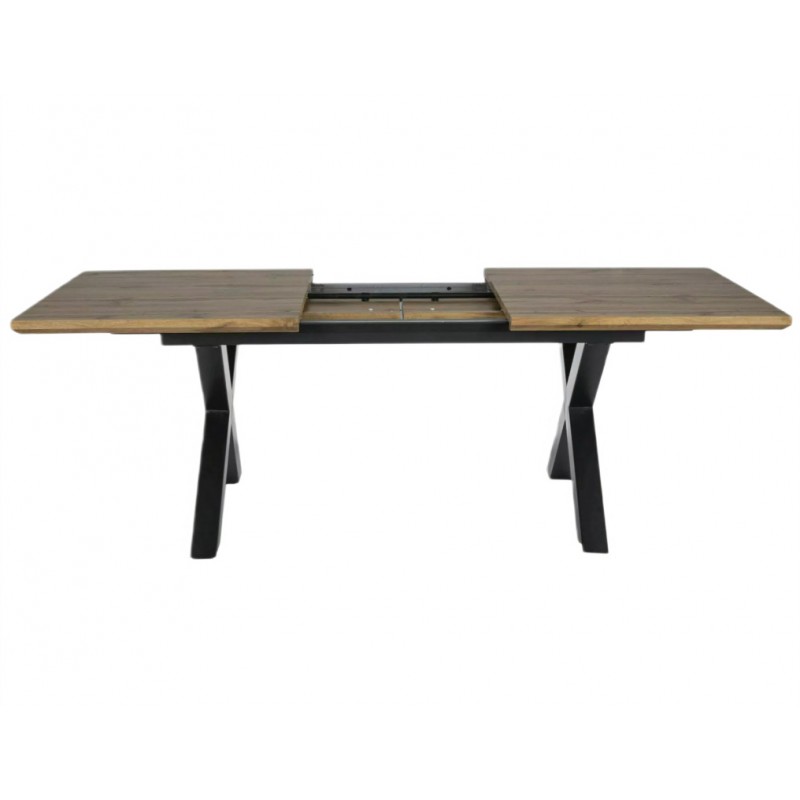 Rozkładany stół Xaviero II dąb artisan/czarny 160(240)x90