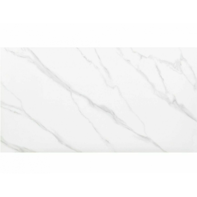 Rozkładany stół ceramiczny John biały/czarny stelaż 150(210)X90