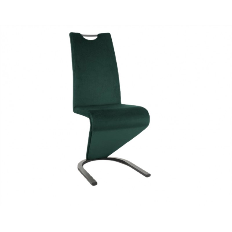 Eleganckie krzesło tapicerowane H090 Velvet czarny
