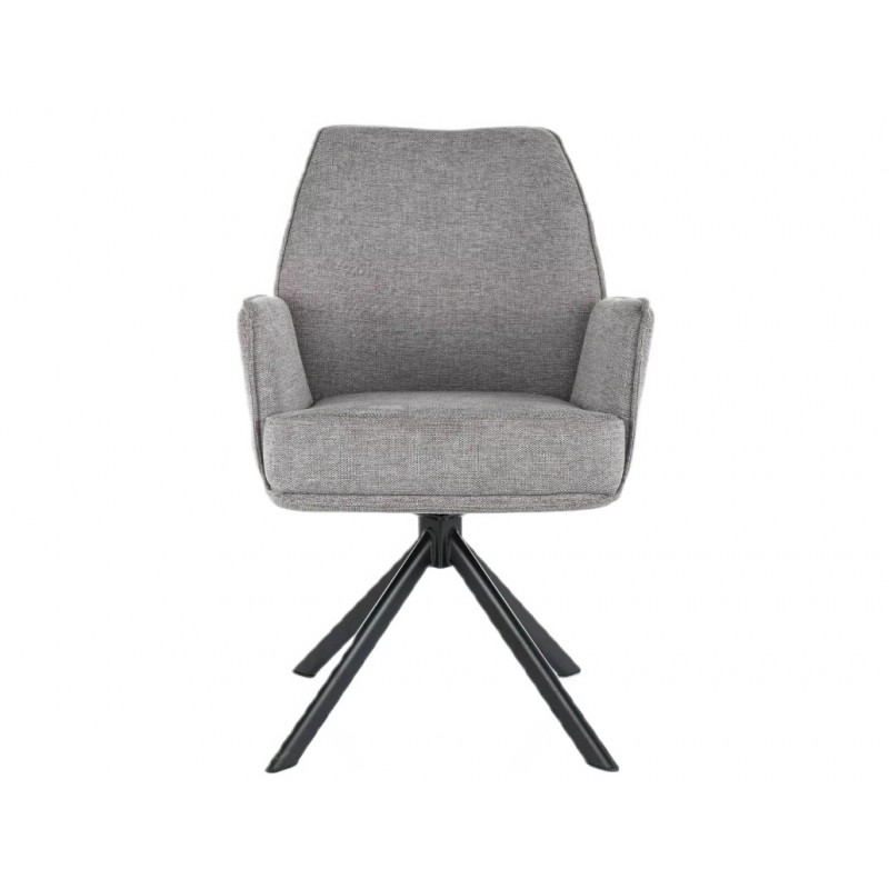 Krzesło obrotowe Hugo Brego czarny stelaż/szary 07