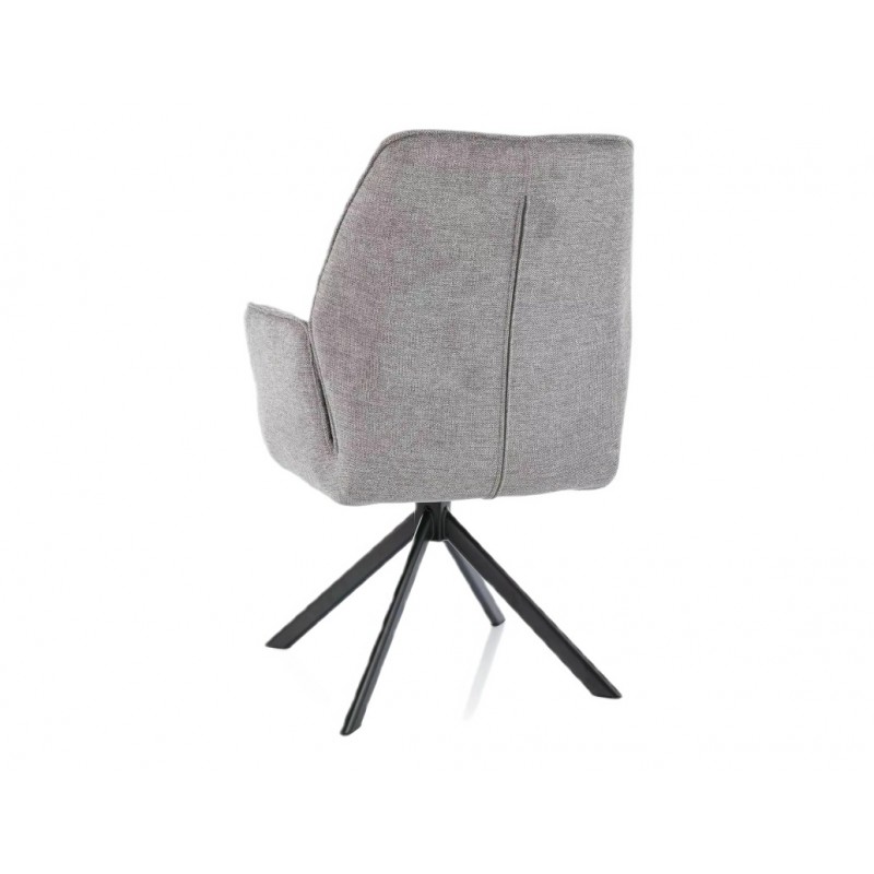 Krzesło obrotowe Hugo Brego czarny stelaż/szary 07