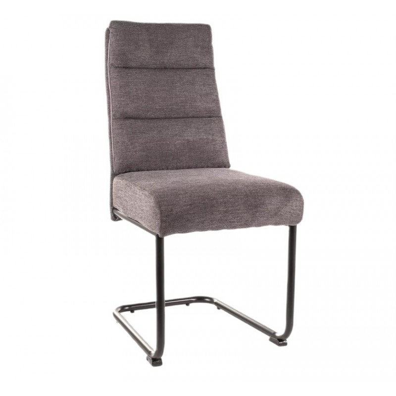 Eleganckie krzesło tapicerowane Berry Brego czarny