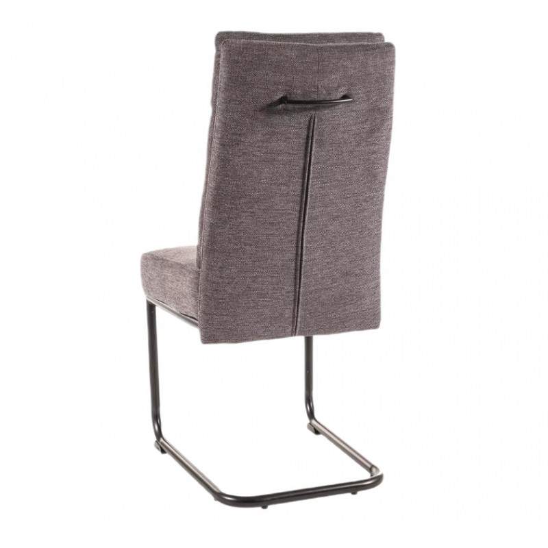 Eleganckie krzesło tapicerowane Berry Brego czarny