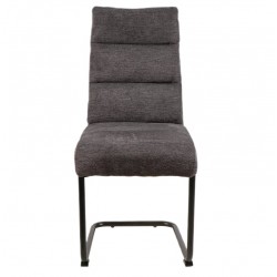 Eleganckie krzesło tapicerowane Berry Brego czarny
