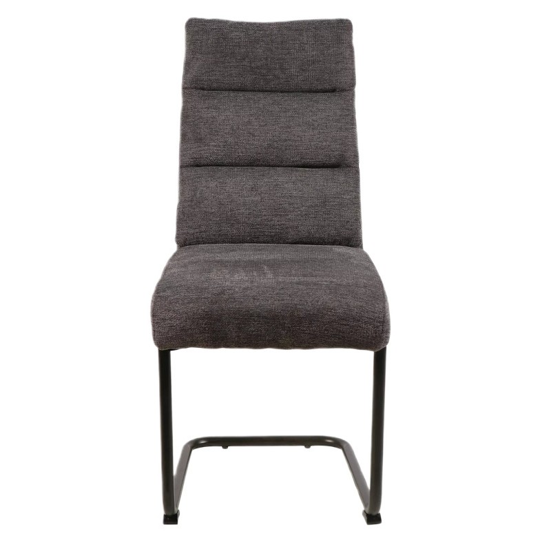 Eleganckie krzesło tapicerowane Berry Brego czarny