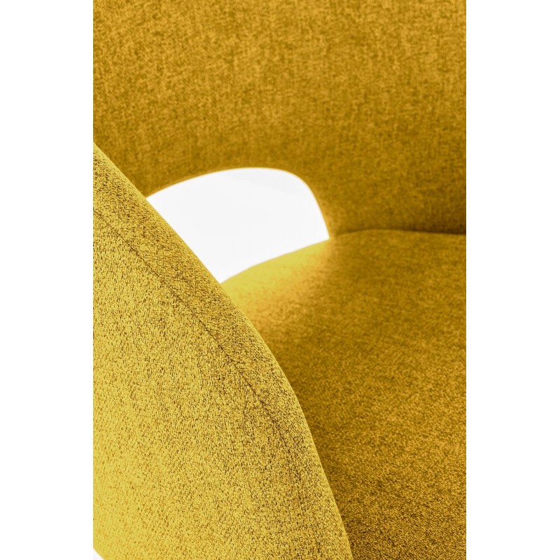 Zestaw krzeseł (4szt.) tapicerowanych Cherry Blossom musztardowy