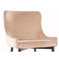 Nowoczesne krzesło tapicerowane Colin B Velvet czarny