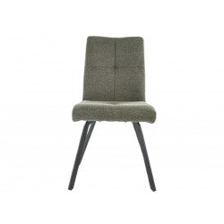 Krzesło tapicerowane Swing Brego czarny stelaż/oliwka 77