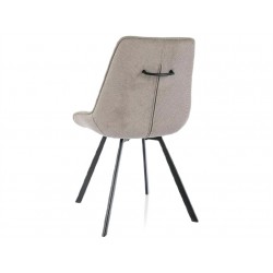 Krzesło tapicerowane Corso Vardo czarny stelaż/beige 34