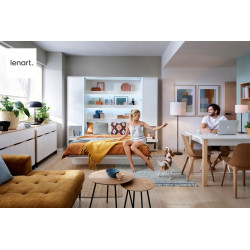 Półkotapczan BC-01 z sofą BC-18 i dostawkami BC-07 140X200