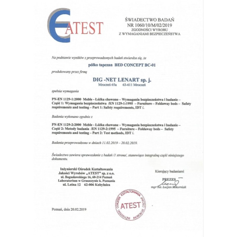 P&oacute;łkotapczan BC-01 z sofą BC-18 i dostawkami BC-07 140X200