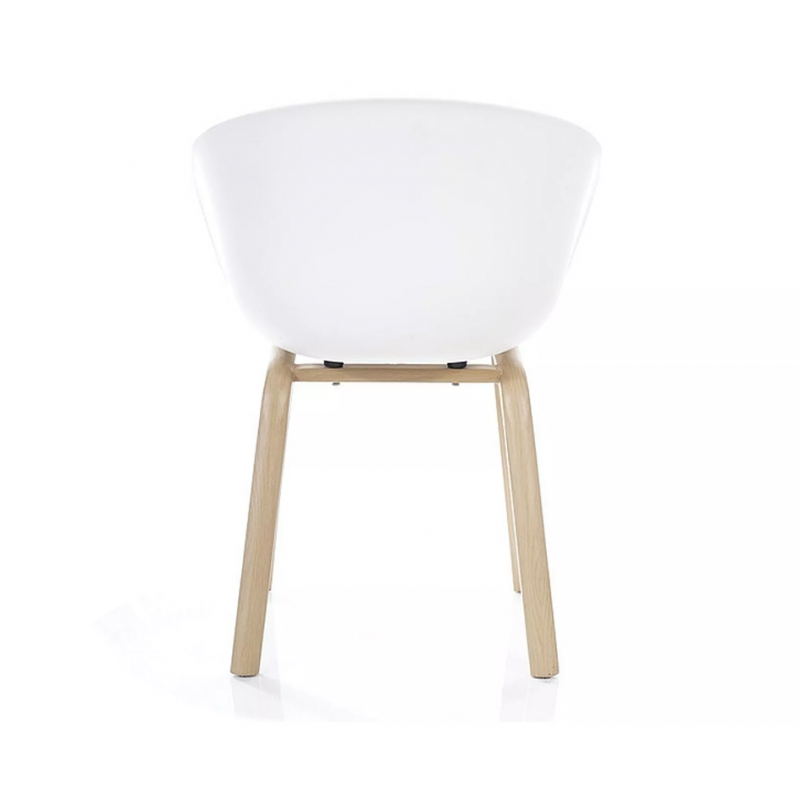 Nowoczesne krzesło Ego kolor dąb/biały
