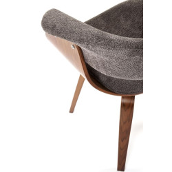 Krzesło z giętego drewna Venus popielaty/orzechowy