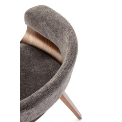 Krzesło z giętego drewna Venus popielaty/orzechowy