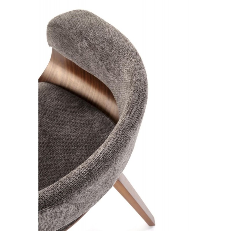 Krzesło z giętego drewna Venus popielaty/orzechowy