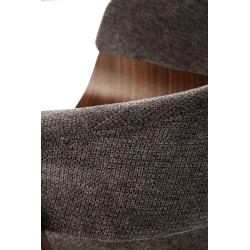 Krzesło z giętego drewna Venus popielaty/orzechowy