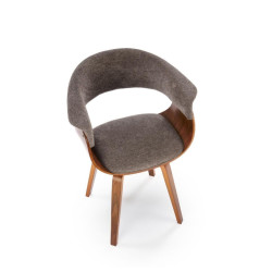 Krzesło z giętego drewna Venus popielaty/orzechowy