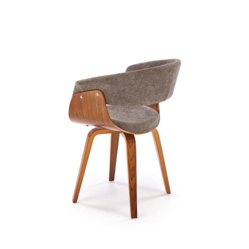 Krzesło z giętego drewna Venus popielaty/orzechowy