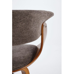 Krzesło z giętego drewna Venus popielaty/orzechowy