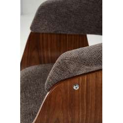 Krzesło z giętego drewna Venus popielaty/orzechowy