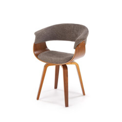 Krzesło z giętego drewna Venus popielaty/orzechowy