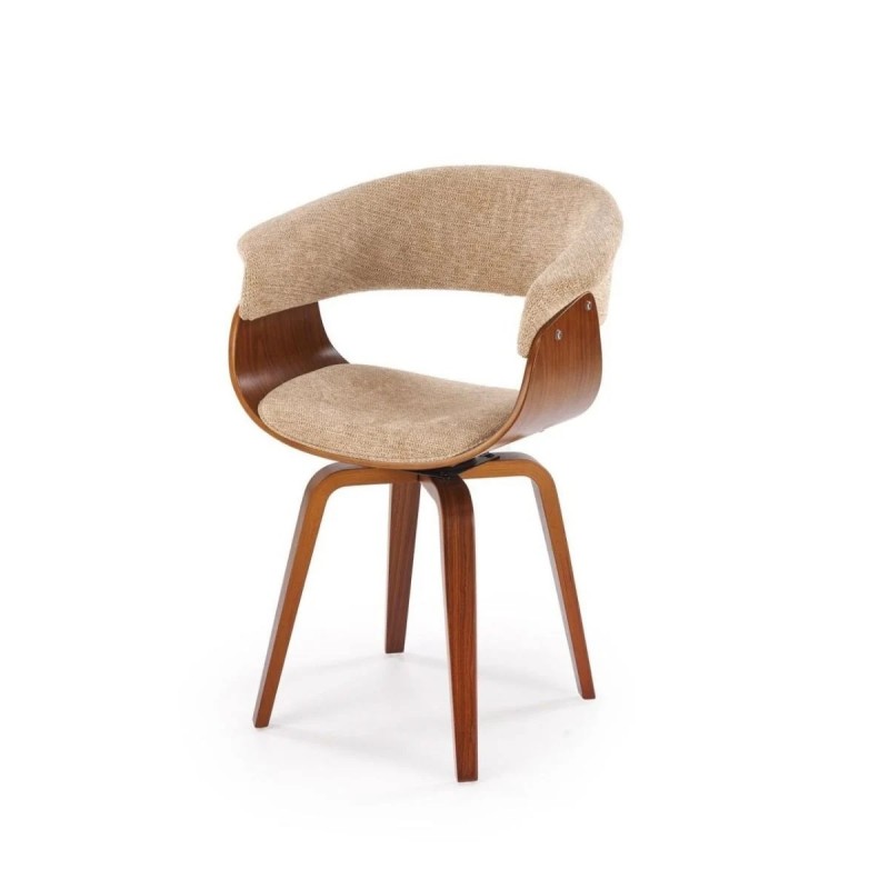 Krzesło z giętego drewna Venus beżowy/orzechowy