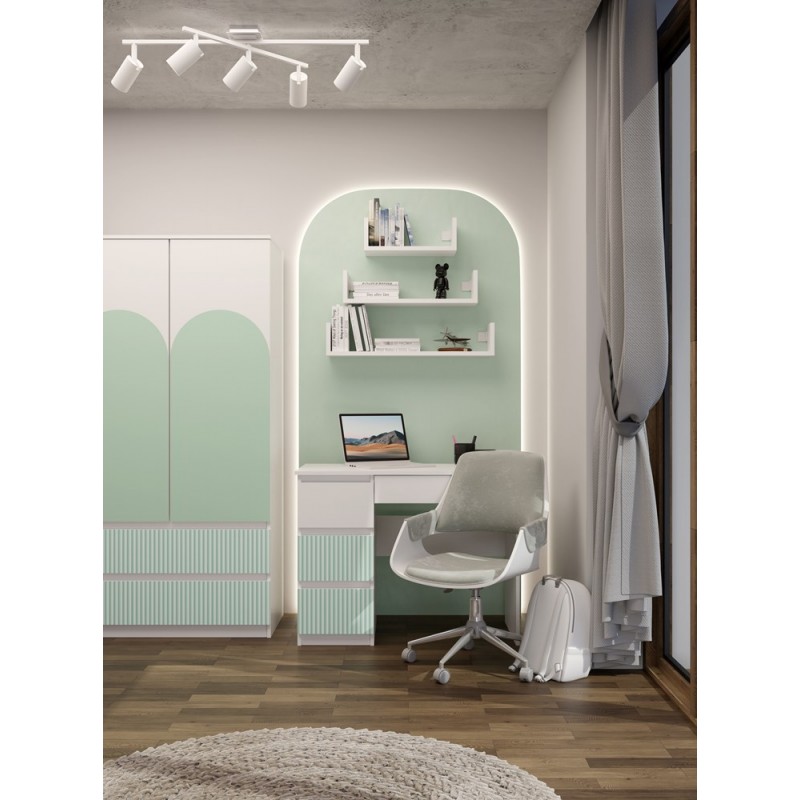 Biurko Mijas LEWE ARTEO MINT Miętowy