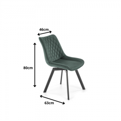 Krzesło K520 ciemny zielony HALMAR