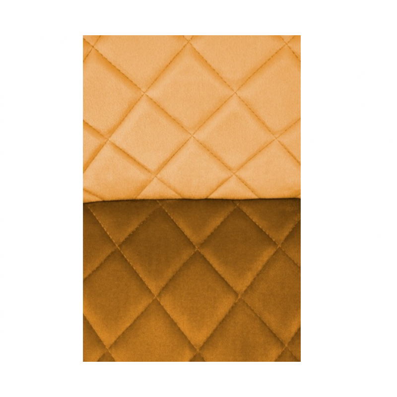 Krzesło tapicerowane Porto musztardowe/czarne nogi