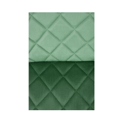 Krzesło tapicerowane Porto zielony/czarne nogi