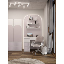 Biurko Mijas LEWE ARTEO PINK Różowy