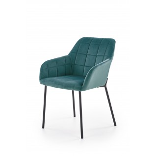 K305 krzesło czarny / ciemny zielony (1p 2szt)