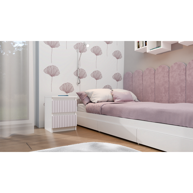 Szafka nocna Malwa M2 ARTESO PINK / Różowy