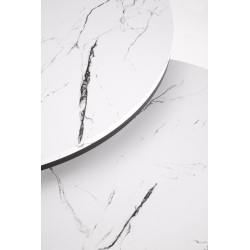 JAVA zestaw 2 ław, biały marmur / czarny