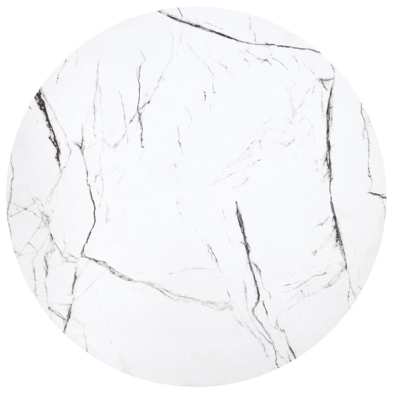 JAVA zestaw 2 ław, biały marmur / czarny