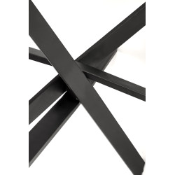 EDGAR 2 stół okrągły, blat - biały marmur, nogi - czarny EDGAR 2 stół okrągły, blat - biały marmur, nogi - czarny