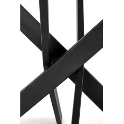 EDGAR 2 stół okrągły, blat - biały marmur, nogi - czarny EDGAR 2 stół okrągły, blat - biały marmur, nogi - czarny