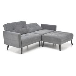 CORNELIUS sofa rozkładana z funkcją narożnika popiel