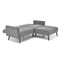 CORNELIUS sofa rozkładana z funkcją narożnika popiel