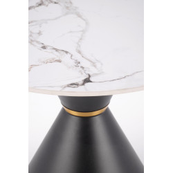 GORETTI_S ława biały marmur / czarny