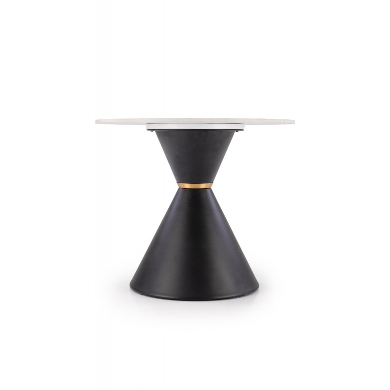 GORETTI_S ława biały marmur / czarny