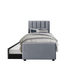 RUSSO 90 cm łóżko  popielaty RUSSO 90 cm łóżko  popielaty