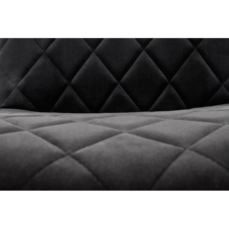 Krzesło tapicerowane Porto czarne/czarne nogi