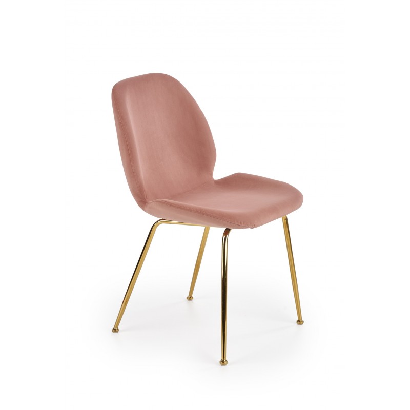 K381 krzesło różowy / złoty (1p 4szt)