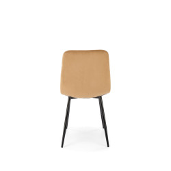 Krzesło tapicerowane Porto beżowe/czarne nogi Krzesło tapicerowane Porto beżowe/czarne nogi