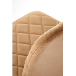 Krzesło tapicerowane Porto beżowe/czarne nogi Krzesło tapicerowane Porto beżowe/czarne nogi